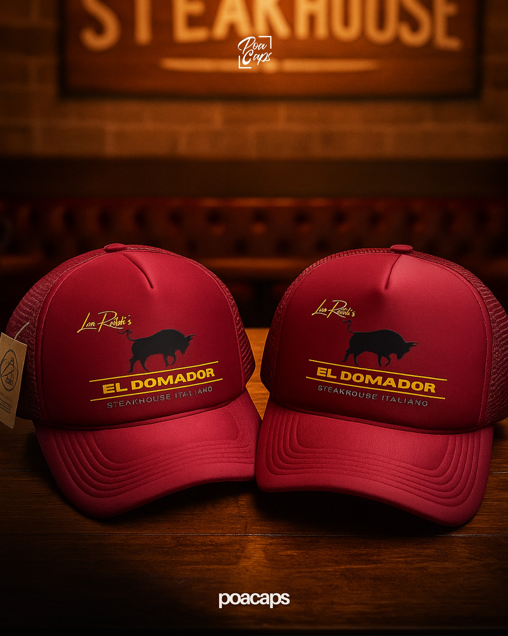 Bonés personalizados restaurante