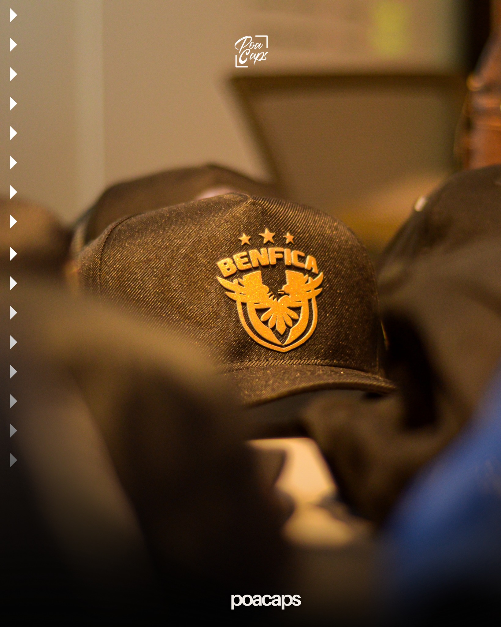 Bonés personalizados time Benfica